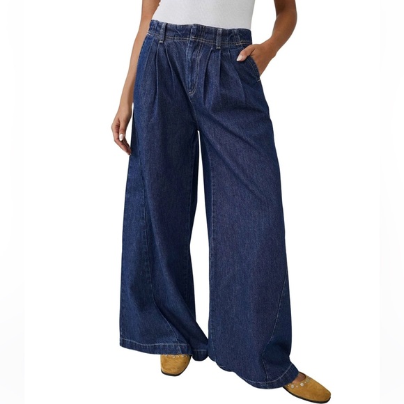 NWOT We The Free Equinox Denim Trouser - Picture 2 of 12